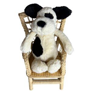 Jellycat Medium Bashful Black & White Puppy Plush Toy